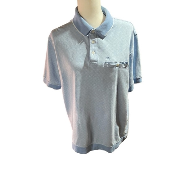 Arnold Palmer Blue Pullover Button up Polo Shirt Size 42-44 Great Condition - Picture 4 of 13